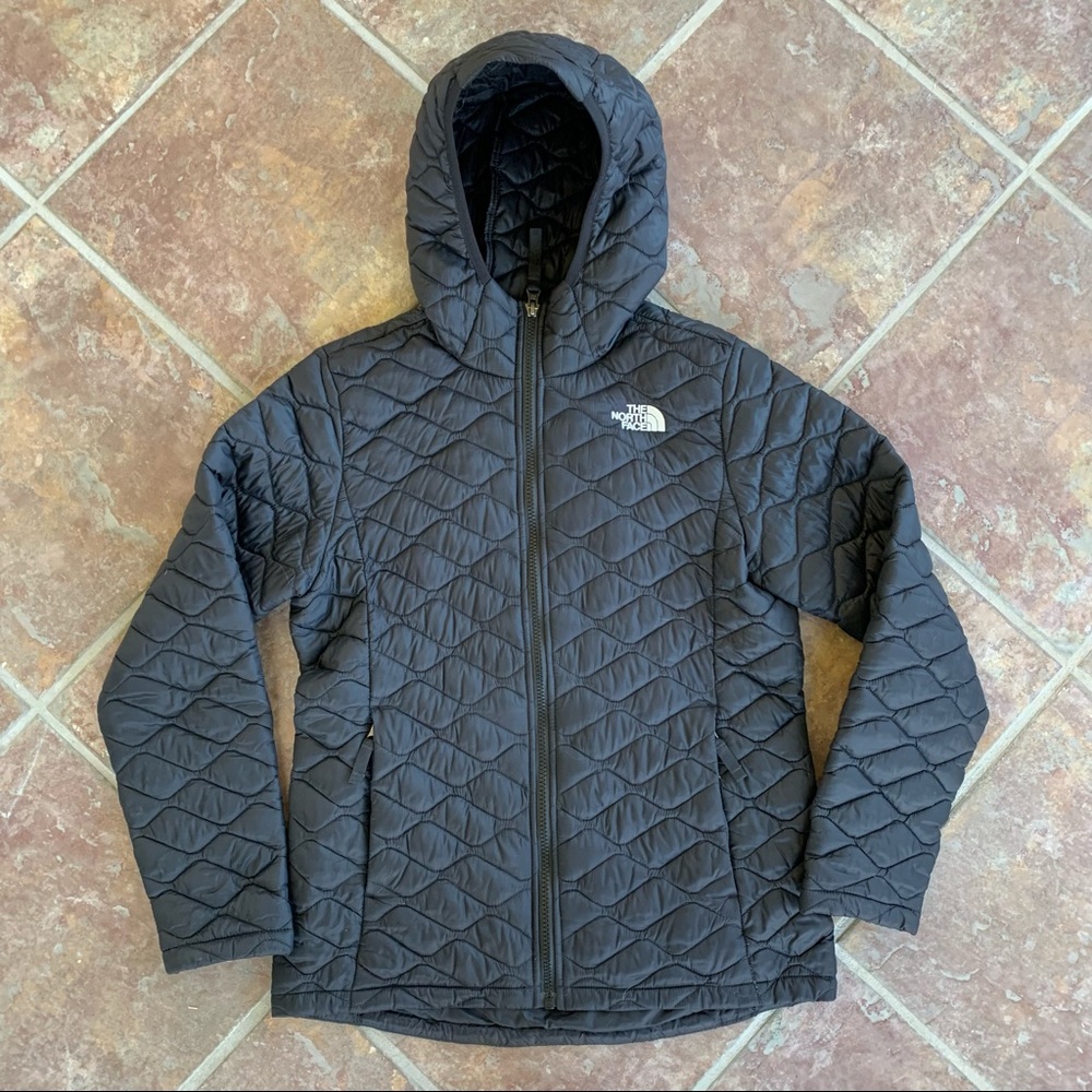 The North Face Thermoball Kids Black Puffer Jacket Sz L